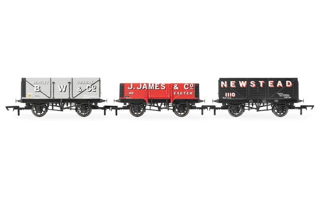Triple Wagon Pack, B.W &amp; Co, J. James &amp; Co. &amp; Newstead Colliery - Era 3