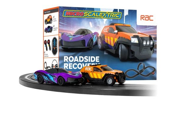 Micro Scalextric RAC Roadside Recovery - Race Set (Battery Powered)