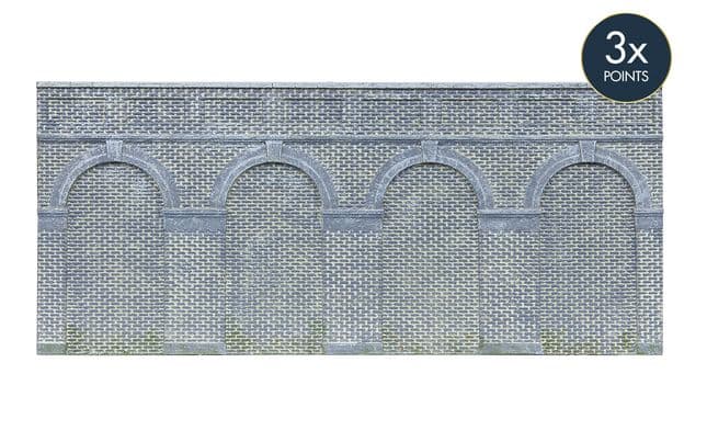 Mid Level Arched Retaining Walls x2 (Engineers Blue Brick)