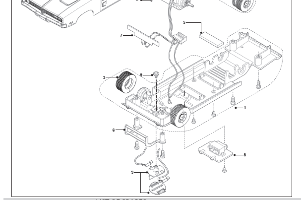 Underpan/ Front axle assembly, Dodge Charger Underpan (C3044)