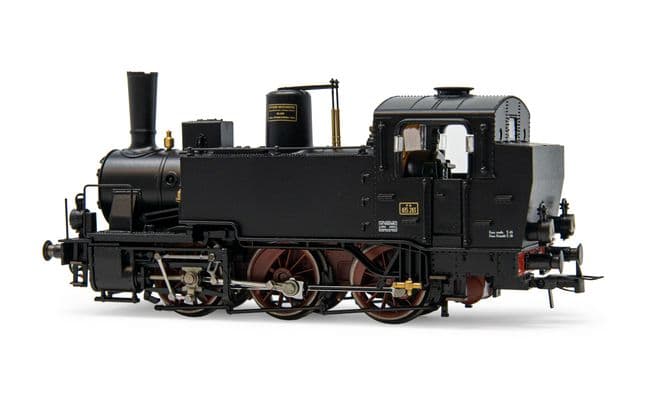 FS, steam locomotive Gr. 835, oil lamps, lateral water tanks, period III-IV