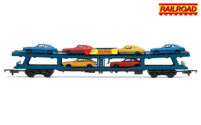 RailRoad BR, Car Transport Bogie Wagon - Era 7