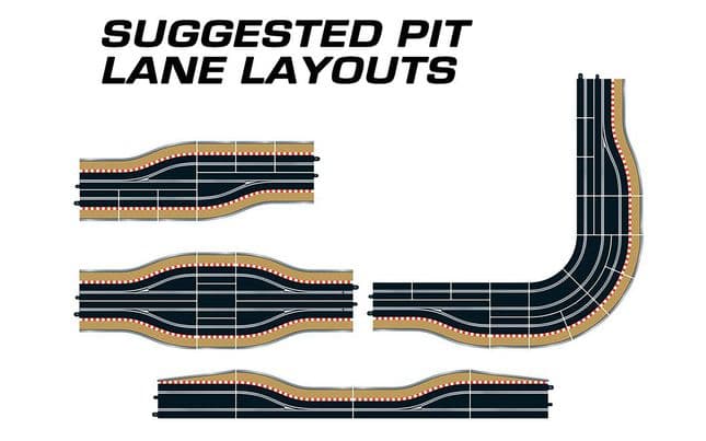 Scalextric Digital - Pit Lane Track (Right Hand) - Includes Sensor