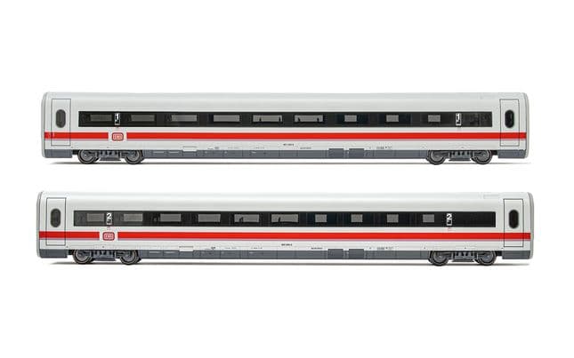 DB, set di 2 carrozze aggiuntive ICE 1 BR 401, livrea bianca/rossa, composto da 1 carrozza di 1a classe e 1 carrozza di 2a classe, ep. IV-V
