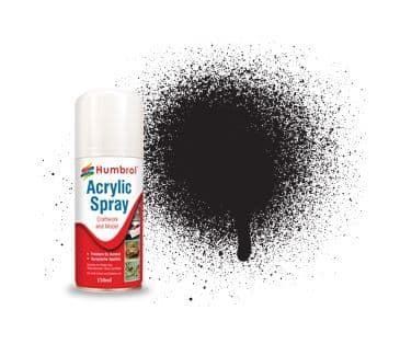 Acrylic Spray: 33 - Black - Matt - (150ml)