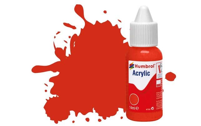 Acrylic Paint: 174 - Signal Red - Satin - (14ml)