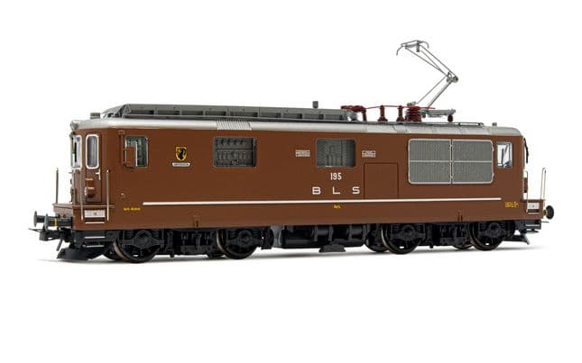 BLS, electric locomotive class Re 4/4, BLS 195 "Unterseen", brown livery, period V, AC-digital with sound