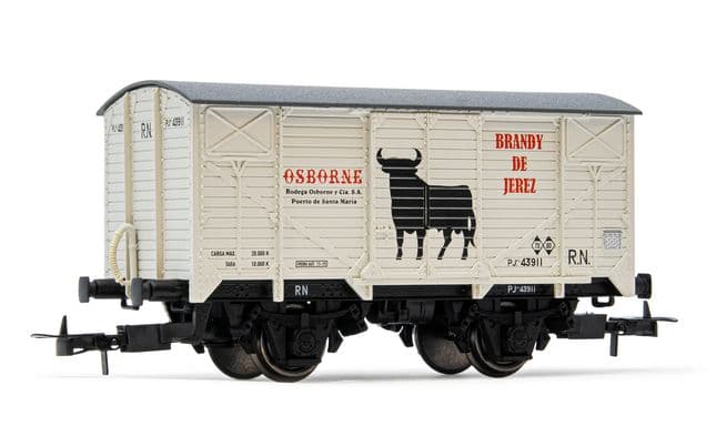 R.N., 2-axle covered wagon, "Osborne", period III. Suitable AC wheelsets for this item: HC6101 (11,27 x 24,25 mm)