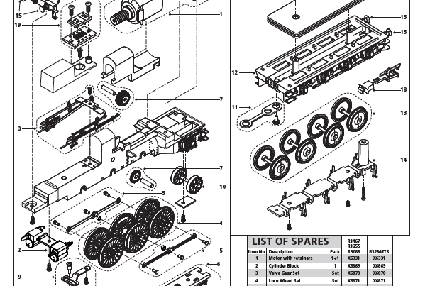pony wheel set, RailRoad Class A1 Pony Truck Wheels (R3086)