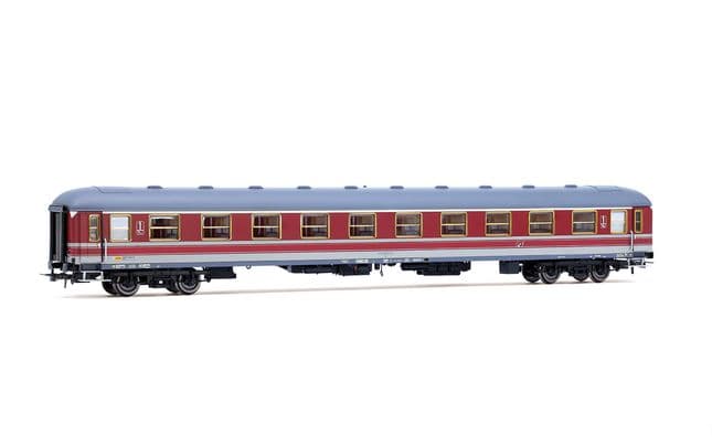 FS, carrozza UIC-X 1968 1ª classe, livrea sperimentale rosso/grigio – Rivarossi Club 2026