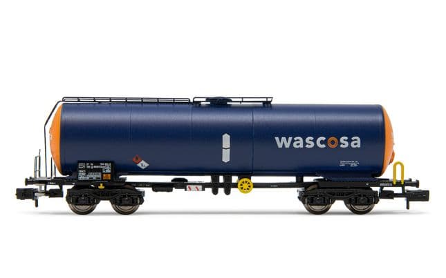 Wascosa, 4-achs. Kesselwagen, in blau/oranger Lackierung, Ep. VI