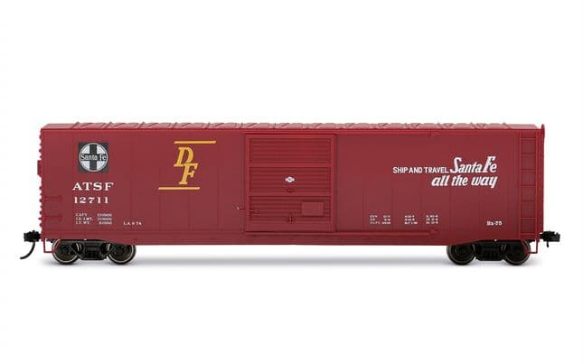 ATSF, sliding door boxcar "San Francisco Chief" without roof walkway, #12711