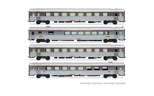 SNCF, 4-unit set of TEE "Mistral 69" coaches "Jules Verne", no. 1/2, ep. IV