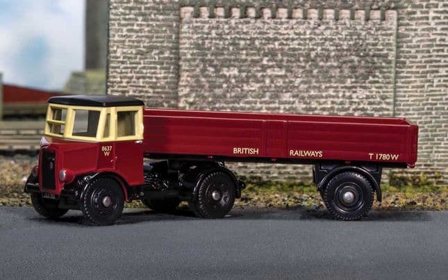 Thornycroft Nippy Dropside Trailer - British Railways