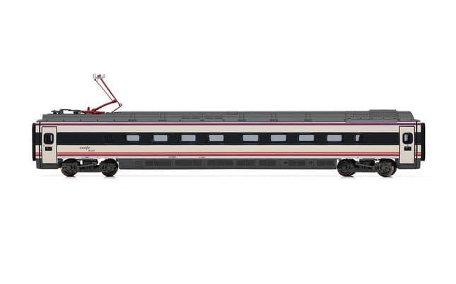 RENFE, set de 4 unidades, automotor eléctrico de alta velocidad S-114, decoración «75 aniversario RENFE», ép. VI