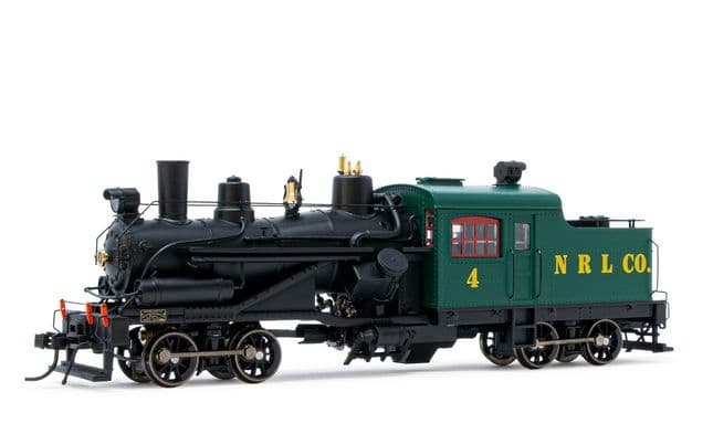 Heisler Steam locomotive, 2-Truck model, "Northern Redwood Lumber Company #4", period III