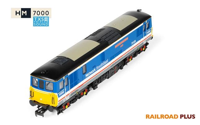 RailRoad Plus: GBRf Network South East - Class 73 - 73128 'Kent &amp; East Sussex Railway' (DCC Sound Fitted)