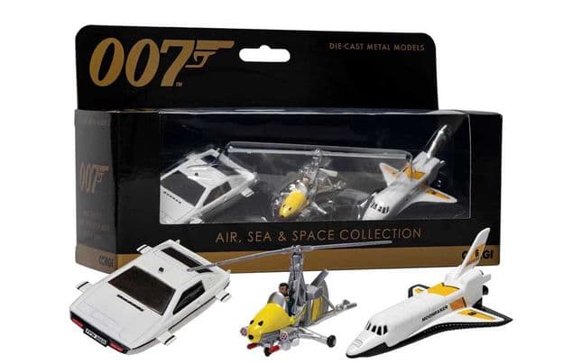 James Bond Air, Sea &amp; Space Collection Triple Pack (Space Shuttle, Gyrocopter, Lotus Esprit)