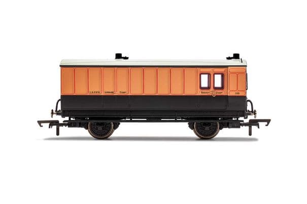L&SWR 4 Wheel Coach Passenger Brake 140 – Era 2