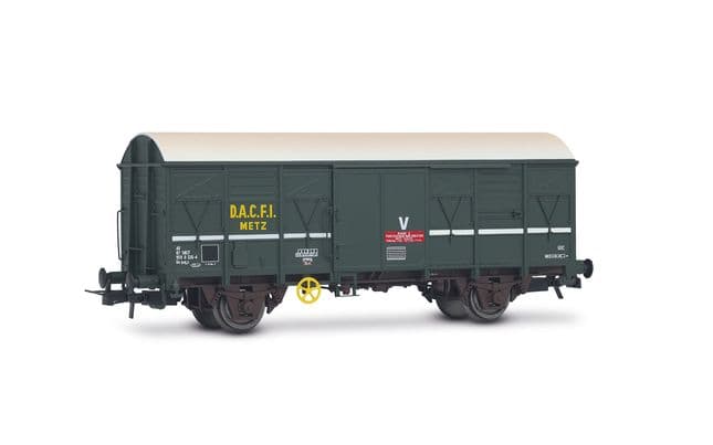 SNCF, 2-axle covered wagon G4 "D.A.C.F.I." Metz, green livery, ep. V