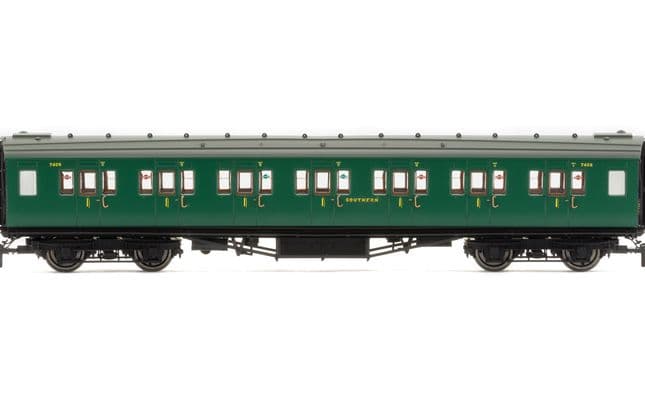 SR, Maunsell Corridor First Class Coach, 7406 - Era 3