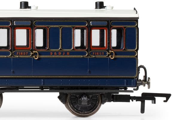 S&amp;DJR, 6 Wheel Coach, 1st Class, 3 - Era 2