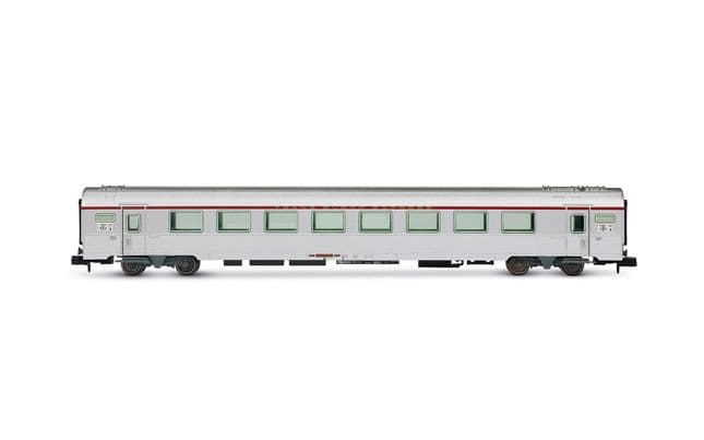 SNCF, TEE-Reisezugwagen A8tu „Mistral", Nizza – Paris, in silberne Farbgebung, Ep. IV