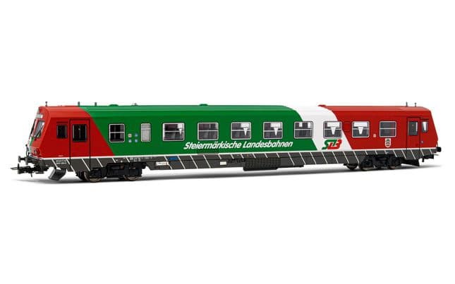 STLB, diesel railcar 5047 402-2, "Steiermärkische Landesbahn" livery, period IV-V