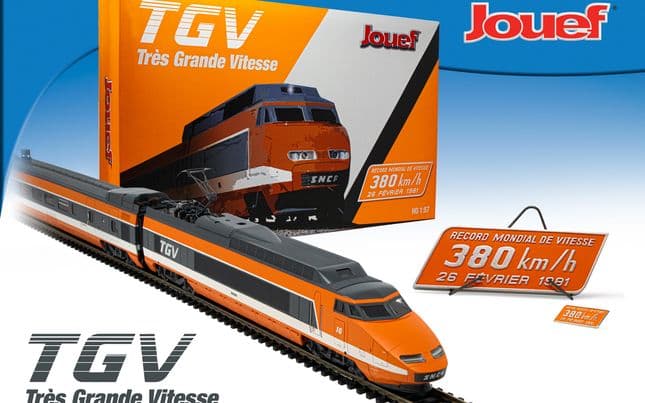 SNCF, coffret de 4 unités, TGV Sud-Est, livrée orange, ép. IV - "Record du Monde 26 Février 1981, 380 km/h"