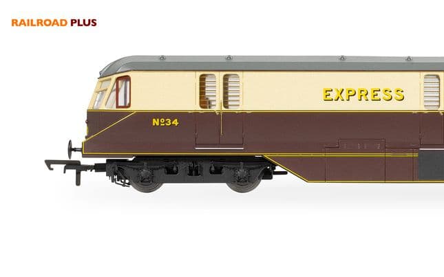 RailRoad Plus GWR, Bo-Bo, No. 34 Parcels Car - Era 3