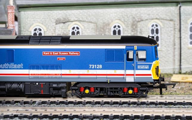 RailRoad Plus: GBRf Network South East - Class 73 - 73128 'Kent &amp; East Sussex Railway' (DCC Sound Fitted)