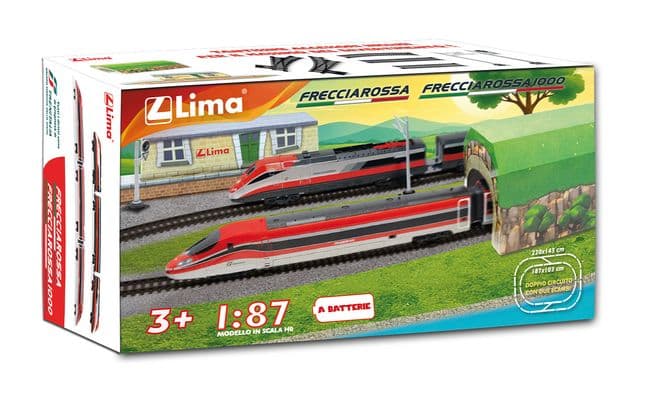 Lima Double Frecciarossa Set with Double Switch for Young Enthusiasts