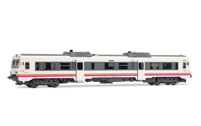 RENFE, diesel railcar 9-596-006-7, white livery, ep. V-VI