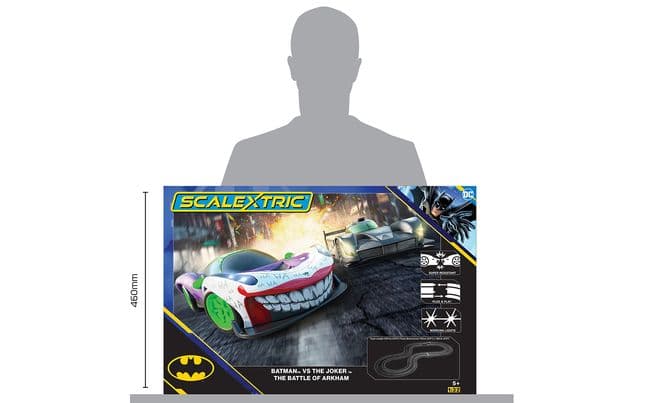 Scalextric Batman vs Joker 'The Battle of Arkham' Race Set
