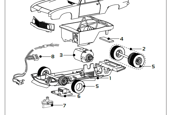Scalextric Standard Motor Pack (35mm Shaft)