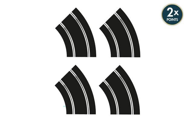 Scalextric Straight and R2 Curves Track Extension Pack