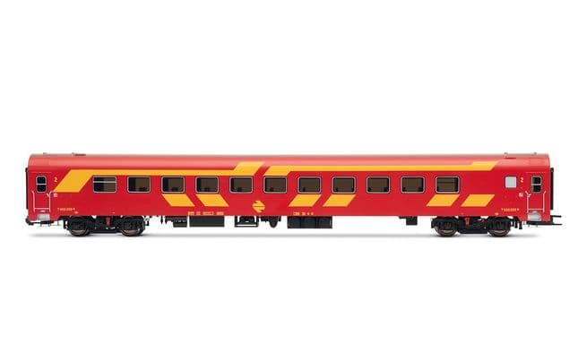 RENFE, 3-unit EMU class 444, unit 444-004 in original red/yellow livery, ep. IV