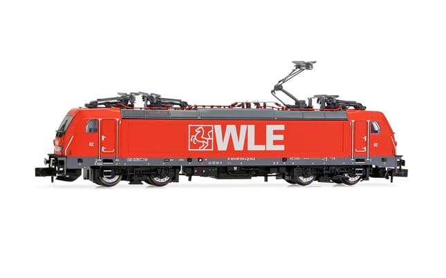 WLE, Elektrolokomotive BR 187 in roter Lackierung, Ep. VI, mit DCC-Decoder