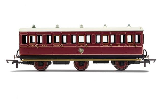 NBR, 6 Wheel Coach, 3rd Class, 1169 - Era 2