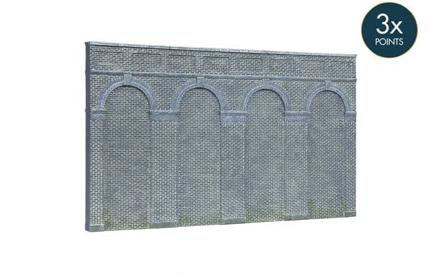 High Level Arched Retaining Walls x 2 (Engineers Blue Brick)