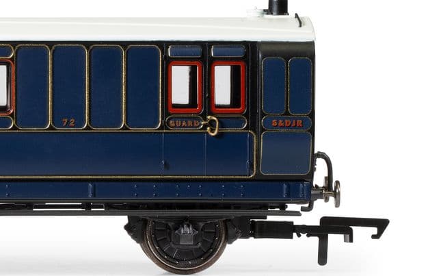 S&amp;DJR, 6 Wheel Coach, 3rd Class, 72 - Era 2