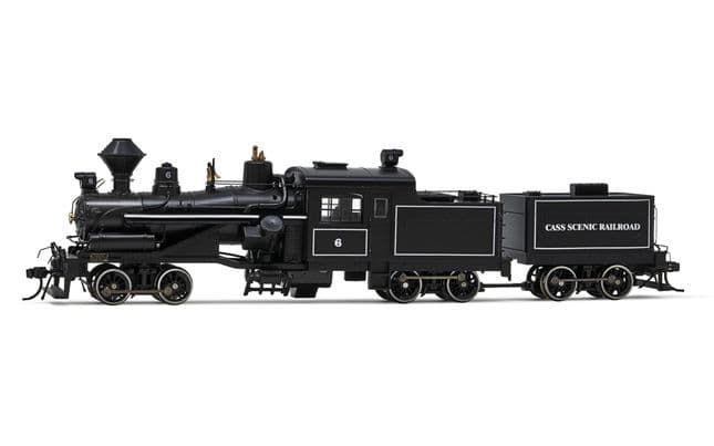 RIVAROSSI HO ハイスラー&運材車 HR2949S Heisler steam locomotive, 3-truck model, 
