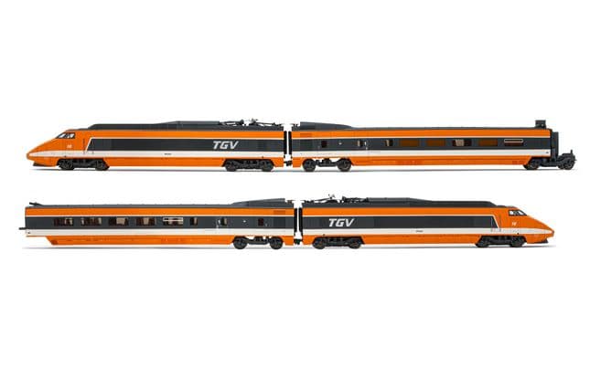 SNCF, coffret de 4 unités, TGV Sud-Est, livrée orange, ép. IV - "Record du Monde 26 Février 1981, 380 km/h"