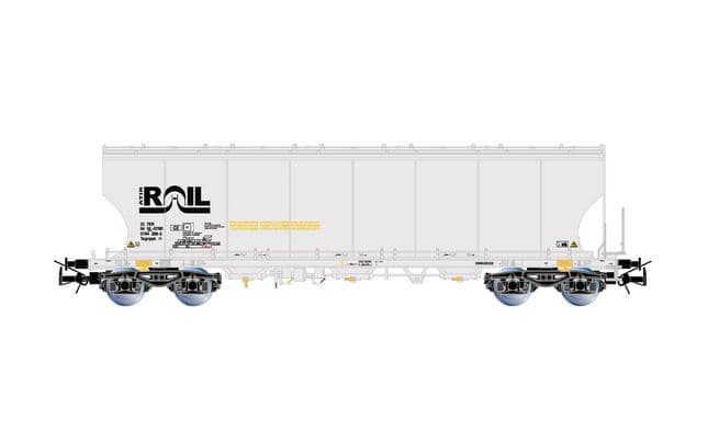 ATIR-RAIL, 2-unit set of 4-axle round-sided silo wagons, grey livery, ep. VI