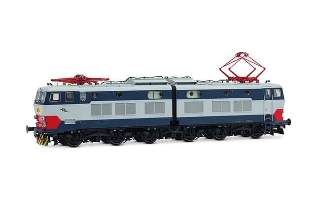FS, schwere sechsachsige Elektrolokomotive der Reihe E.656, 2. Serie in Originalfarbgebung, mit Regenrinne, Ep. IV, mit DCC-Sounddecoder