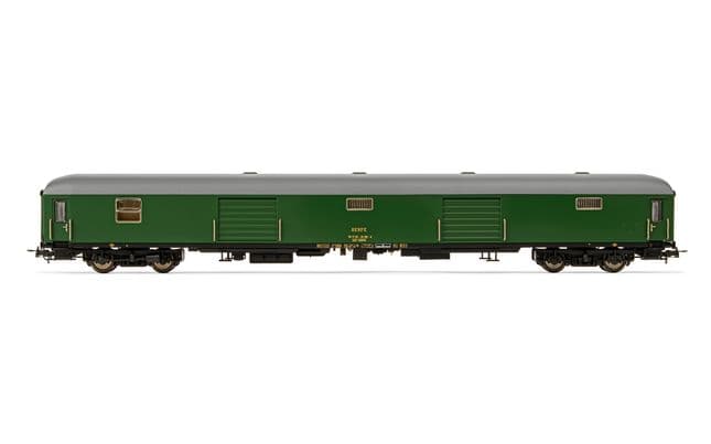 RENFE, furgón DD-8100, decoración verde, ép. IV