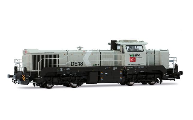 DB/NorthRail, Diesellokomotive Vossloh DE 18 in grauer Lackierung, Ep. VI, mit DCC-Sounddecoder