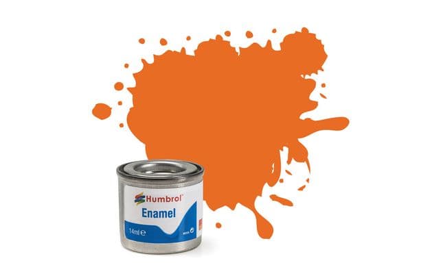 Enamel Paint: 18 - Orange - Gloss - (14ml)