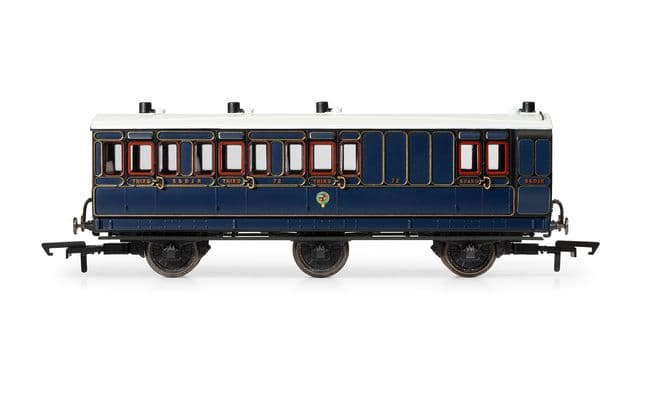 S&amp;DJR, 6 Wheel Coach, 3rd Class, 72 - Era 2