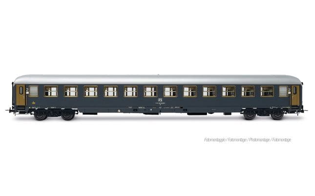 FS, 3-unit pack of Exp 234/235 Remus Roma – Wien, WR "Pistoiesi" ex CIWL + WLABm MU '68 TEN + UIC-X '75 2nd class, grey